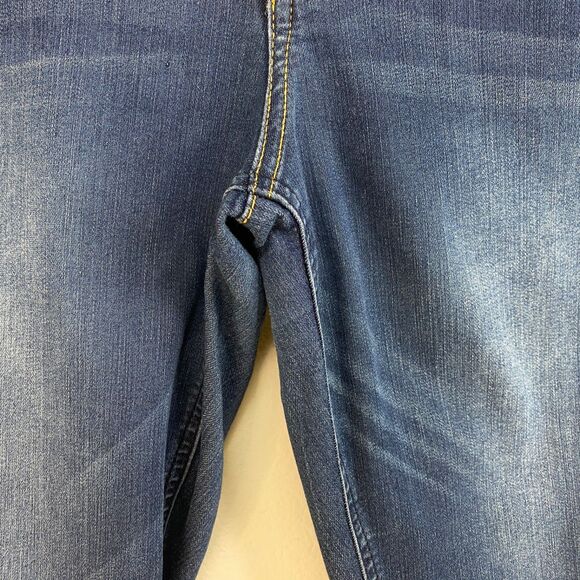 Womans Democracy Jeans 14 AB Tecnology Waist 36" Inseam 27.5" No Roll Waist - Picture 5 of 16